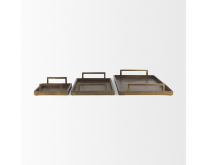 Mercana Shay Aluminium Tray - Bronze, Small