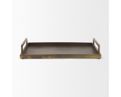 Mercana Shay Aluminium Tray - Bronze, Large