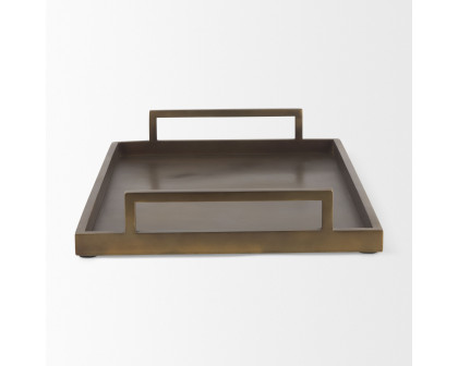 Mercana Shay Aluminium Tray - Bronze, Large