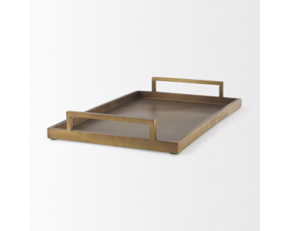 Mercana Shay Aluminium Tray - Bronze, Large