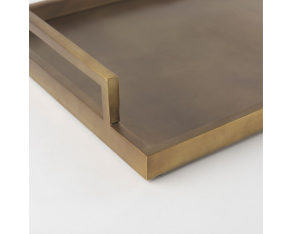 Mercana Shay Aluminium Tray - Bronze, Large