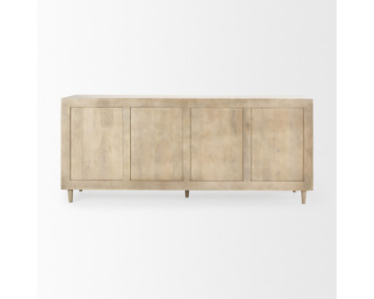 Mercana Tucker 4 Doors Sideboard - Light Brown, Wood