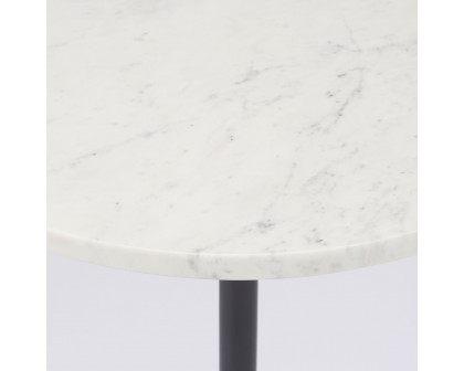 Mercana Maxwell Round End Table - White