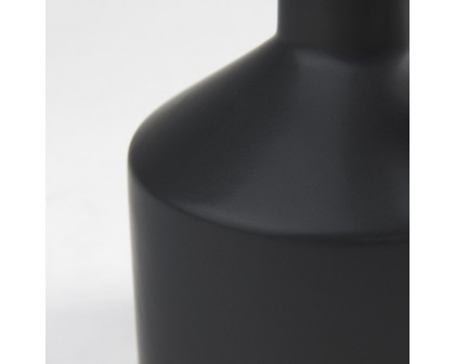 Mercana Burton Small Ceramic Jug Vase - Black