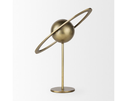 Mercana Atlas 15" Metal Solar System Ornament - Gold