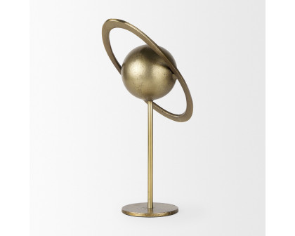 Mercana Atlas 15" Metal Solar System Ornament - Gold