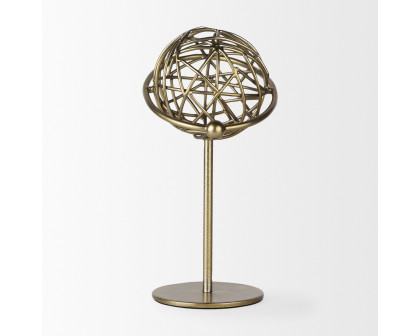 Mercana Atlas 10" Metal Solar System Ornament - Gold