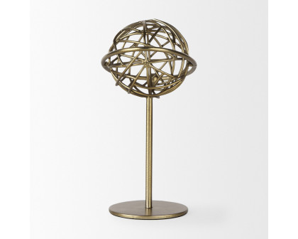 Mercana Atlas 10" Metal Solar System Ornament - Gold