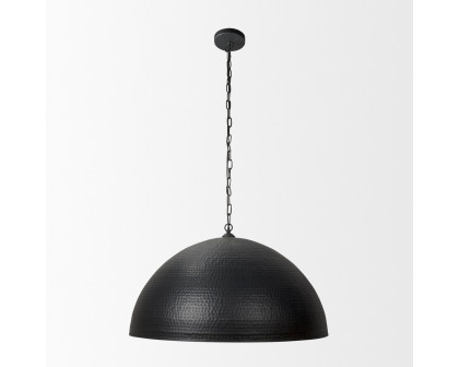 Mercana Karina 36" Round Pendant Light - Black, Metal