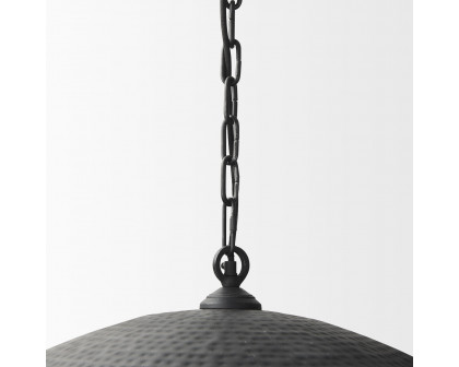 Mercana Karina 36" Round Pendant Light - Black, Metal