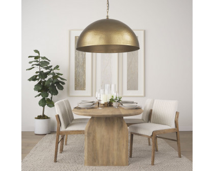 Mercana Karina 36" Round Pendant Light - Gold, Metal