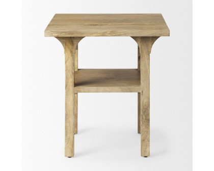 Mercana - Candace Light Wood Bridge Accent Table