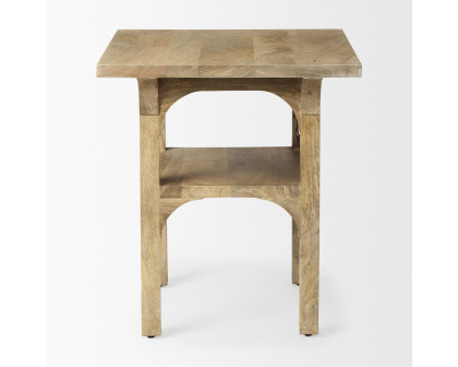 Mercana - Candace Light Wood Bridge Accent Table