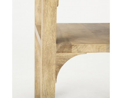 Mercana - Candace Light Wood Bridge Accent Table