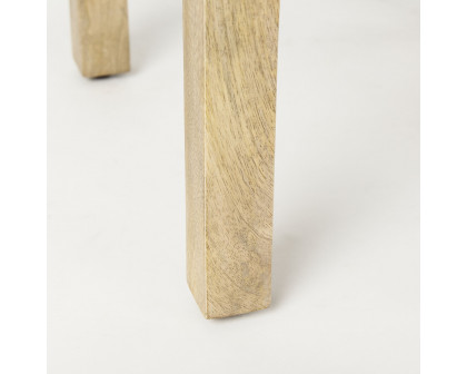 Mercana - Candace Light Wood Bridge Accent Table