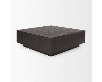 Mercana Hayden 48" Square Coffee Table - Dark Brown, Wood