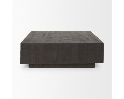 Mercana Hayden 48" Square Coffee Table - Dark Brown, Wood