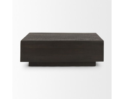 Mercana Hayden 28" Rectangular Coffee Table - Dark Brown, Wood