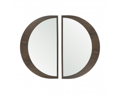 Mercana Celeste Small Mirror - Dark Brown