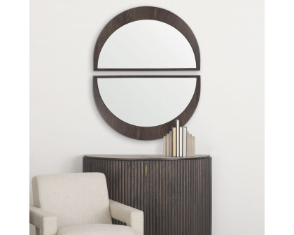 Mercana Celeste Small Mirror - Dark Brown