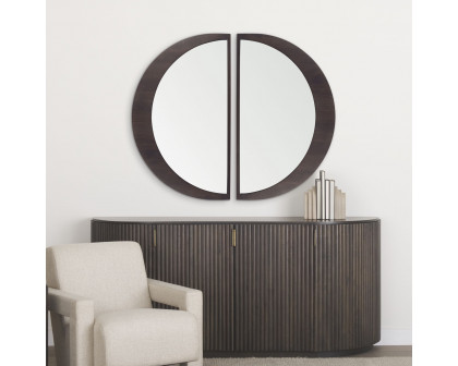 Mercana Celeste Large Mirror - Dark Brown