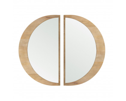 Mercana Celeste Small Mirror - Light Brown