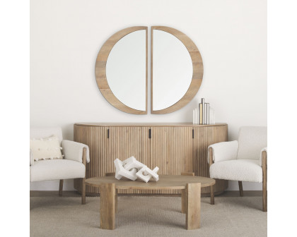 Mercana Celeste Large Mirror - Light Brown