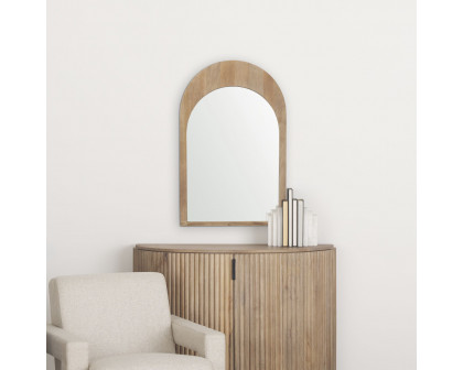 Mercana Celeste Arched Mirror - Light Brown