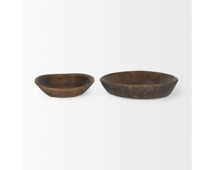 Mercana - Nikita Light-Wash Reclaimed Wood Bowls (Set)