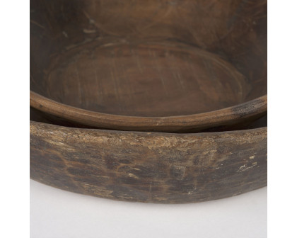 Mercana Nikita Reclaimed Wood Bowls (Set of 2) - Brown