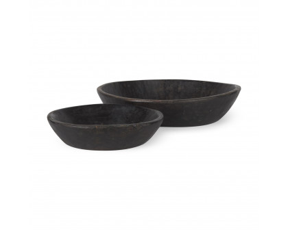 Mercana - Nikita Light-Wash Reclaimed Wood Bowls (Set)