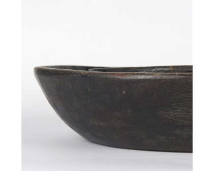 Mercana Nikita Reclaimed Wood Bowls (Set of 2) - Black