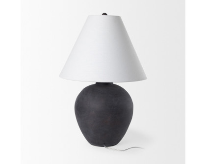 Mercana Marvin Ceramic Table Lamp - Black