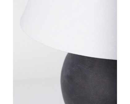 Mercana Marvin Ceramic Table Lamp - Black