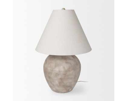 Mercana Marvin Ceramic Table Lamp - Taupe