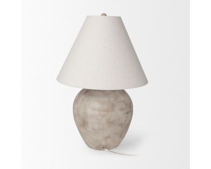 Mercana Marvin Ceramic Table Lamp - Taupe