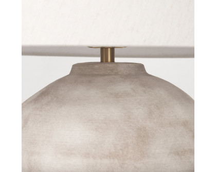 Mercana Marvin Ceramic Table Lamp - Taupe