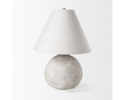 Mercana Mehdi Ceramic Table Lamp - Cream