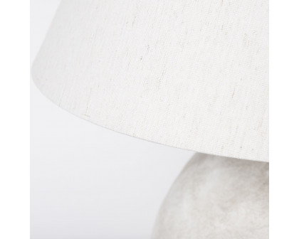 Mercana Mehdi Ceramic Table Lamp - Cream