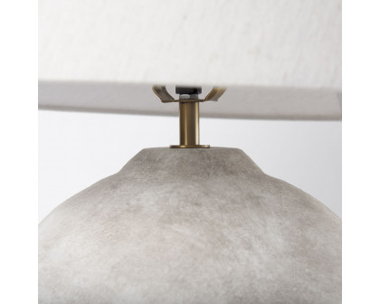 Mercana Mehdi Ceramic Table Lamp - Cream