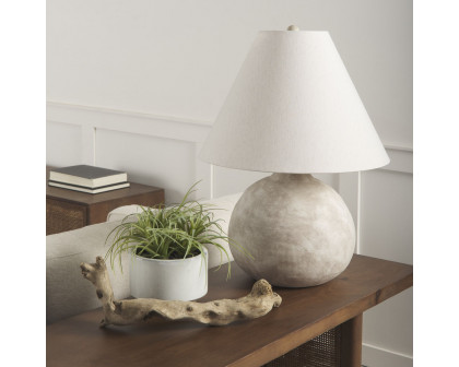 Mercana Mehdi Ceramic Table Lamp - Cream