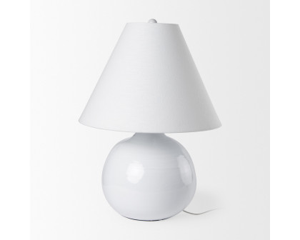 Mercana Mehdi Ceramic Table Lamp - White