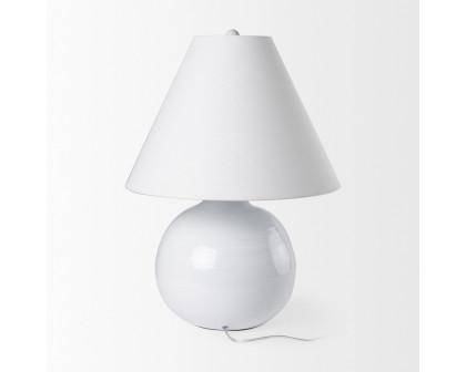 Mercana Mehdi Ceramic Table Lamp - White