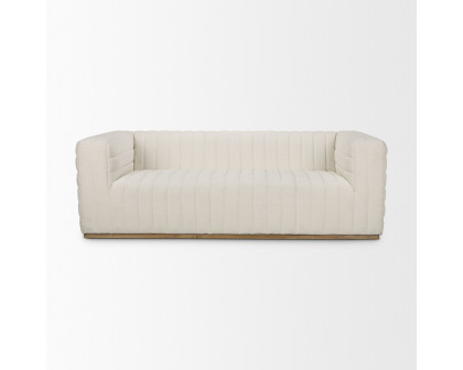 Mercana Ricciardo 86,6" 3 Seater Sofa - Cream, Boucle