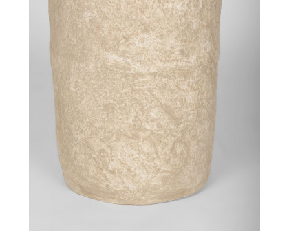 Mercana Rama Small Paper Mache Floor Vase - Beige