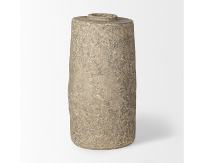 Mercana Rama Small Paper Mache Floor Vase - Gray