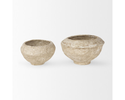 Mercana - Sonu Paper Mache Half-Pot Bowls (Set)