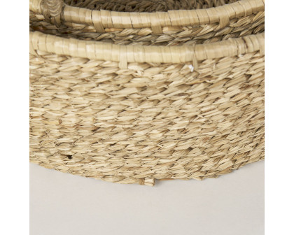 Mercana - Ayanna Deep Nesting Seagrass Baskets/Handles (Set of 2)