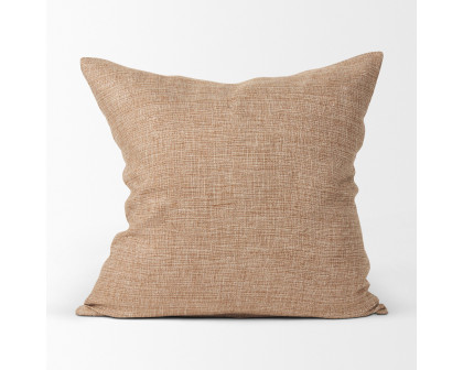 Mercana Jacklyn Linen Square Decorative Pillow Cover - Brown, Square