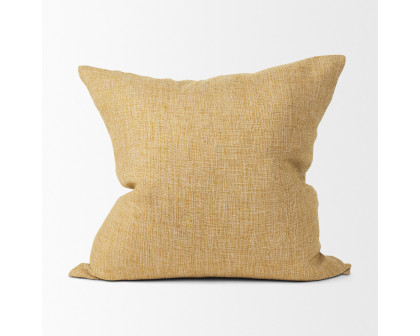 Mercana Jacklyn Linen Square Decorative Pillow Cover - Mustard, Square